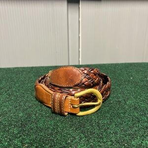 Vintage Coach 3850 Brown Braided Belt